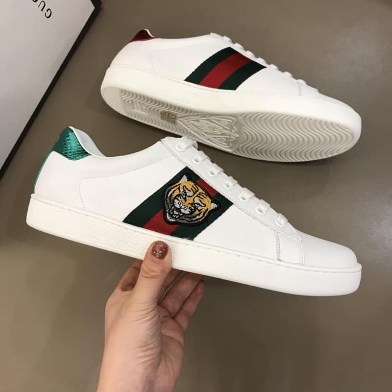 GUCCI TIGER ACE EMBROIDERED SNEAKER WHITE - GC27 - RepGod