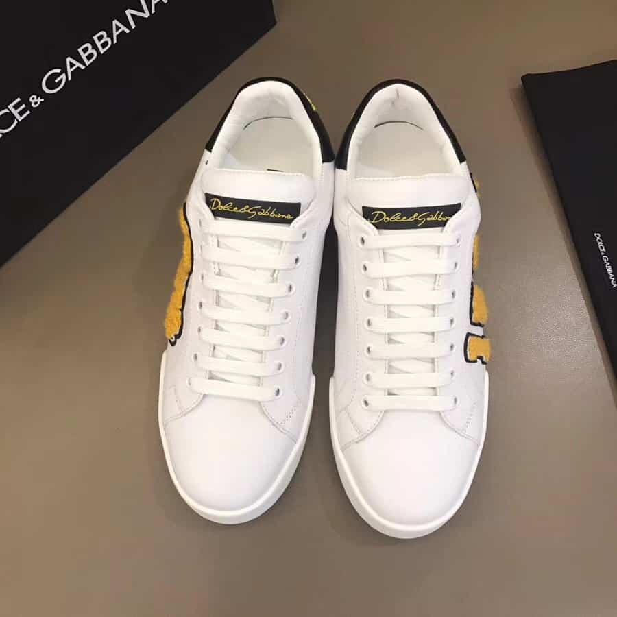 DOLCE & GABBANA PORTOFINO SNEAKERS WITH KING 1984 PATCHES - DG26 - RepGod