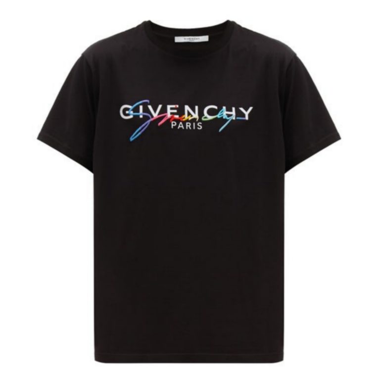 GIVENCHY RAINBOW SIGNATURE COTTON T-SHIRT - GVC4 - REPGOD.ORG/IS ...