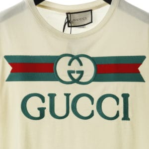 GUCCI EMBROIDERED BELT LOGO SHORT 