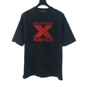 BALENCIAGA CHEST RED X PRINTEED T SHIRT
