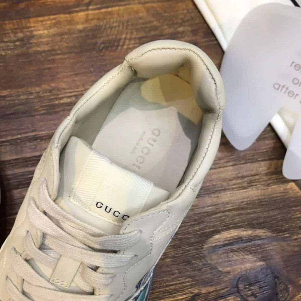 GUCCI RHYTON LEATHER SNEAKER WITH WAVE