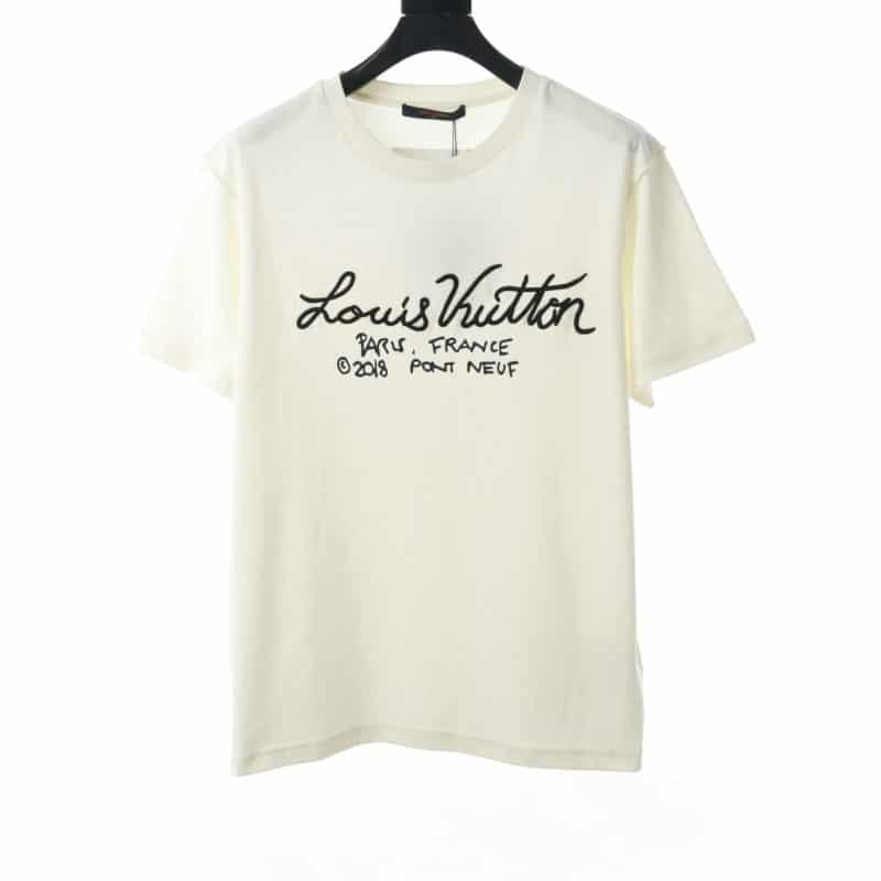 LOUIS VUITTON SIGNATURE EMBROIDERED LOGO T-SHIRT - RepGod