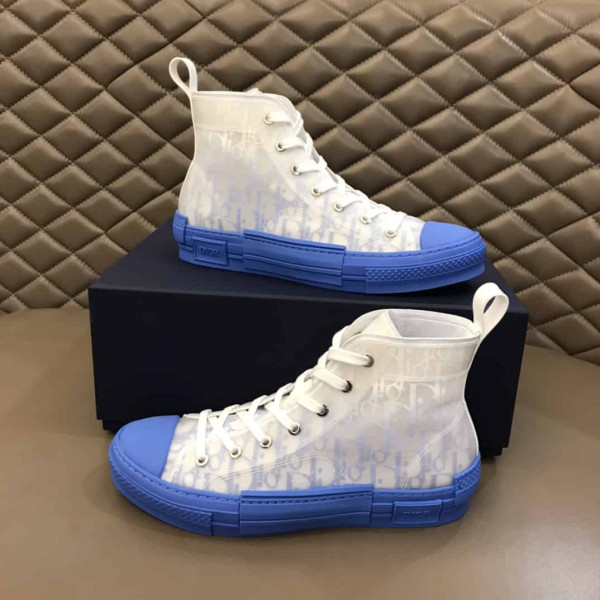 B23 HIGH-TOP SNEAKER WITH GRADIENT BLUE DIOR OBLIQUE CANVAS