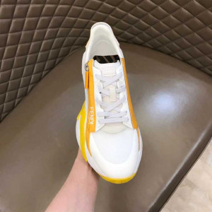 FENDI CHUNKY LACE-UP TRAINERS YELLOW - FD20