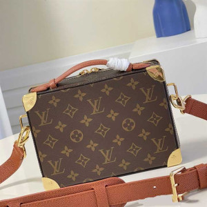 LOUIS VUITTON X NBA HANDLE TRUNK MONOGRAM COATED CANVAS TEXTILE LINING IN BROWN M45785