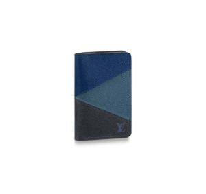 Louis Vuitton Pocket Organizer Blue Monochrome Taiga Leather M30709 - RRG027