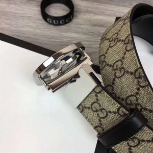 GUCCI GG SUPREME BELT WITH G BUCKLE - B37