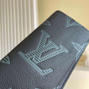 Louis Vuitton Brazza Wallet Taurillon Shadow Leather M80042 - RRG024