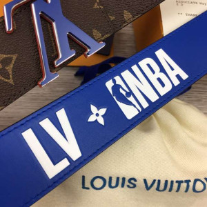 LOUIS VUITTON X NBA 3 STEPS 40MM REVERSIBLE MONOGRAM CANVAS BELT - B82