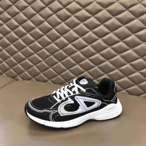 DIOR B30 SNEAKERS BLACK MESH AND TECHNICAL FABRIC - CD88
