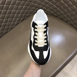 Gucci Rhyton Low Top Sneakers In Black And White – GC124