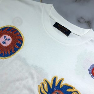 LV x YK EMBROIDERED FACES T-SHIRT - LV17