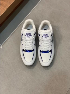 LOUIS VUITTON RUN AWAY SNEAKERS IN WHITE AND BLUE – LSVT360