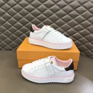 LOUIS VUITTON TIME OUT SNEAKER IN WHITE AND PINK – LSVT364