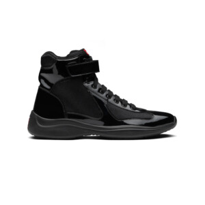 PRADA AMERICA'S CUP HIGH-TOP SNEAKERS IN BLACK - PRD021