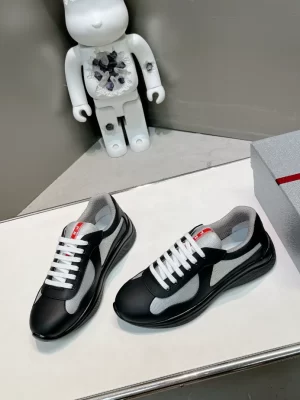 PRADA AMERICA'S CUP SOFT RUBBER AND BIKE FABRIC SNEAKERS - PRD006