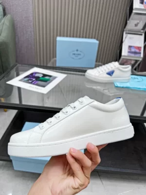 PRADA BRUSHED LEATHER SNEAKERS - PRD044