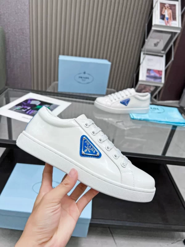 PRADA BRUSHED LEATHER SNEAKERS - PRD044