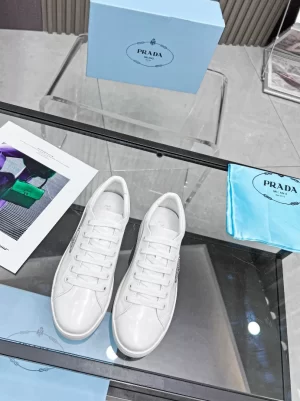 PRADA BRUSHED LEATHER SNEAKERS - PRD045