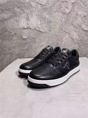 PRADA DOWNTOWN LEATHER SNEAKERS - PRD037