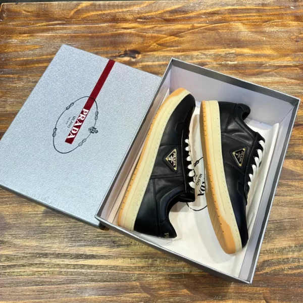 PRADA DOWNTOWN NAPPA LEATHER SNEAKERS - PRD031