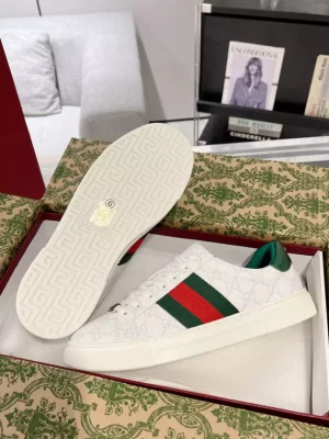 WOMEN'S GUCCI ACE SNEAKER WITH WEB - GC249