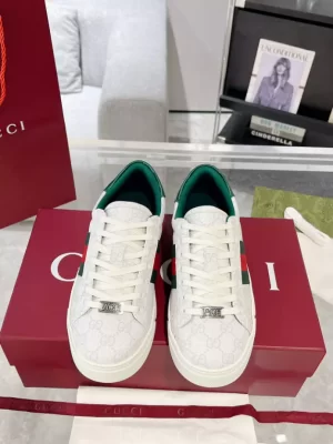 WOMEN'S GUCCI ACE SNEAKER WITH WEB - GC249