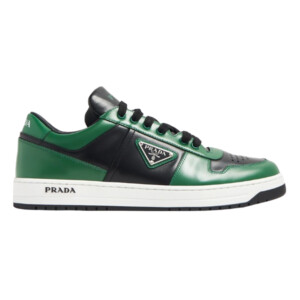 PRADA DOWNTOWN LEATHER SNEAKERS GREEN - PRD092