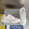 PRADA MACRO RE-NYLON AND BRUSHED LEATHER SNEAKERS - PRD064