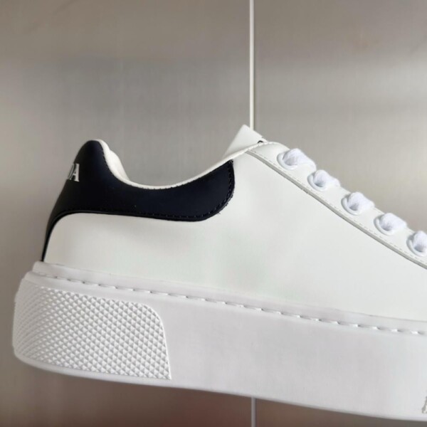 PRADA MACRO RE-NYLON AND BRUSHED LEATHER SNEAKERS - PRD065