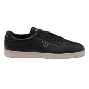 PRADA SUEDE SNEAKERS ALABASTER BLACK - PRD082