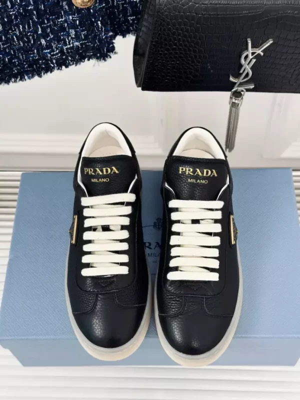 PRADA SUEDE SNEAKERS ALABASTER BLACK - PRD082