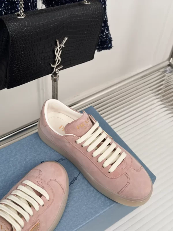 PRADA SUEDE SNEAKERS ALABASTER PINK - PRD081