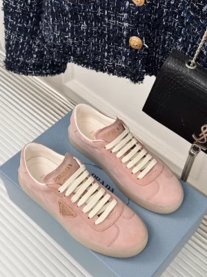 PRADA SUEDE SNEAKERS ALABASTER PINK - PRD081