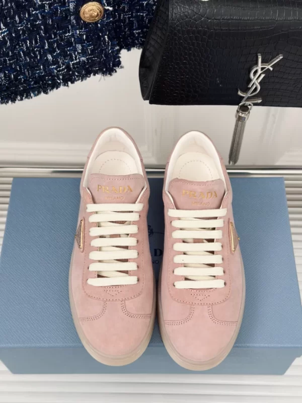 PRADA SUEDE SNEAKERS ALABASTER PINK - PRD081