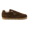 PRADA TRAIL FADED SUEDE SNEAKERS IN DARK BROWN- PRD079