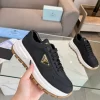 PRAX 01 DELAVÉ SUEDE AND RE-NYLON SNEAKERS - PRD047