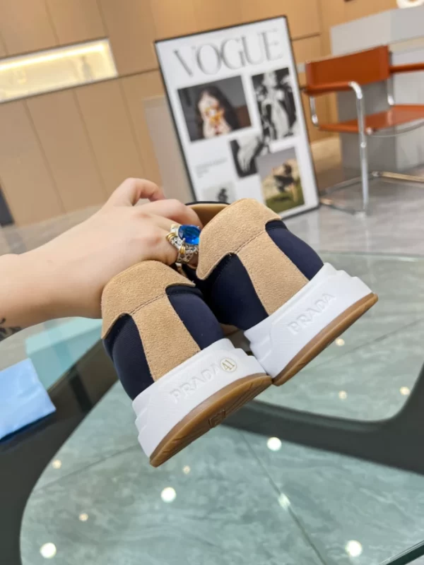 PRAX 01 DELAVÉ SUEDE AND RE-NYLON SNEAKERS - PRD048