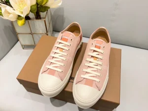 BURBERRY CHECK COTTON SNEAKERS - BBR128