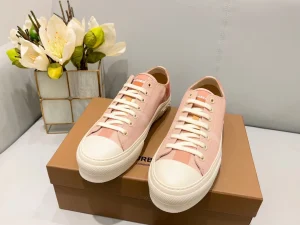 BURBERRY CHECK COTTON SNEAKERS - BBR128