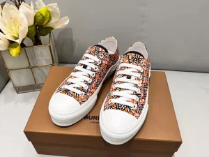 BURBERRY CHECK COTTON SNEAKERS - BBR129