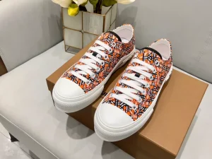 BURBERRY CHECK COTTON SNEAKERS - BBR129