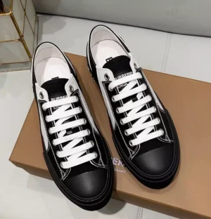 BURBERRY CHECK COTTON SNEAKERS - BBR130