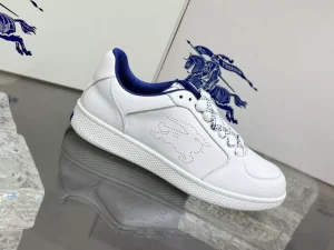 BURBERRY LEATHER STOCK SNEAKERS IN WHITE - BBR091