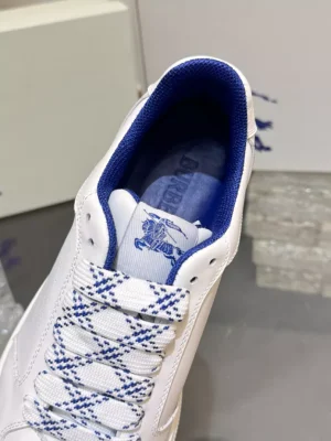 BURBERRY LEATHER STOCK SNEAKERS IN WHITE - BBR091