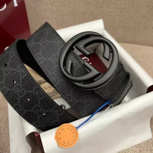 GUCCI BELT WITH INTERLOCKING G BUCKLE 4CM - B103