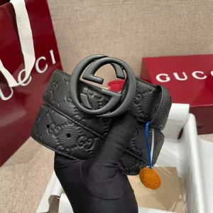 GUCCI BELT WITH INTERLOCKING G BUCKLE 4CM - B108