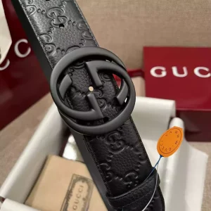 GUCCI BELT WITH INTERLOCKING G BUCKLE 4CM - B108
