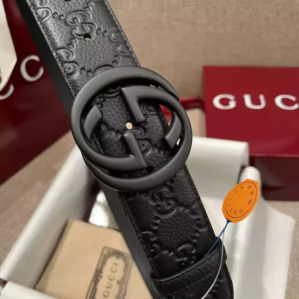 GUCCI BELT WITH INTERLOCKING G BUCKLE 4CM - B108